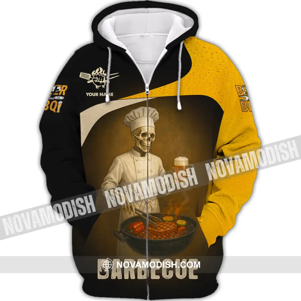 Unisex Shirt - Custom Master Chef Barbecue Shirt Zipper Hoodie / S T-shirt