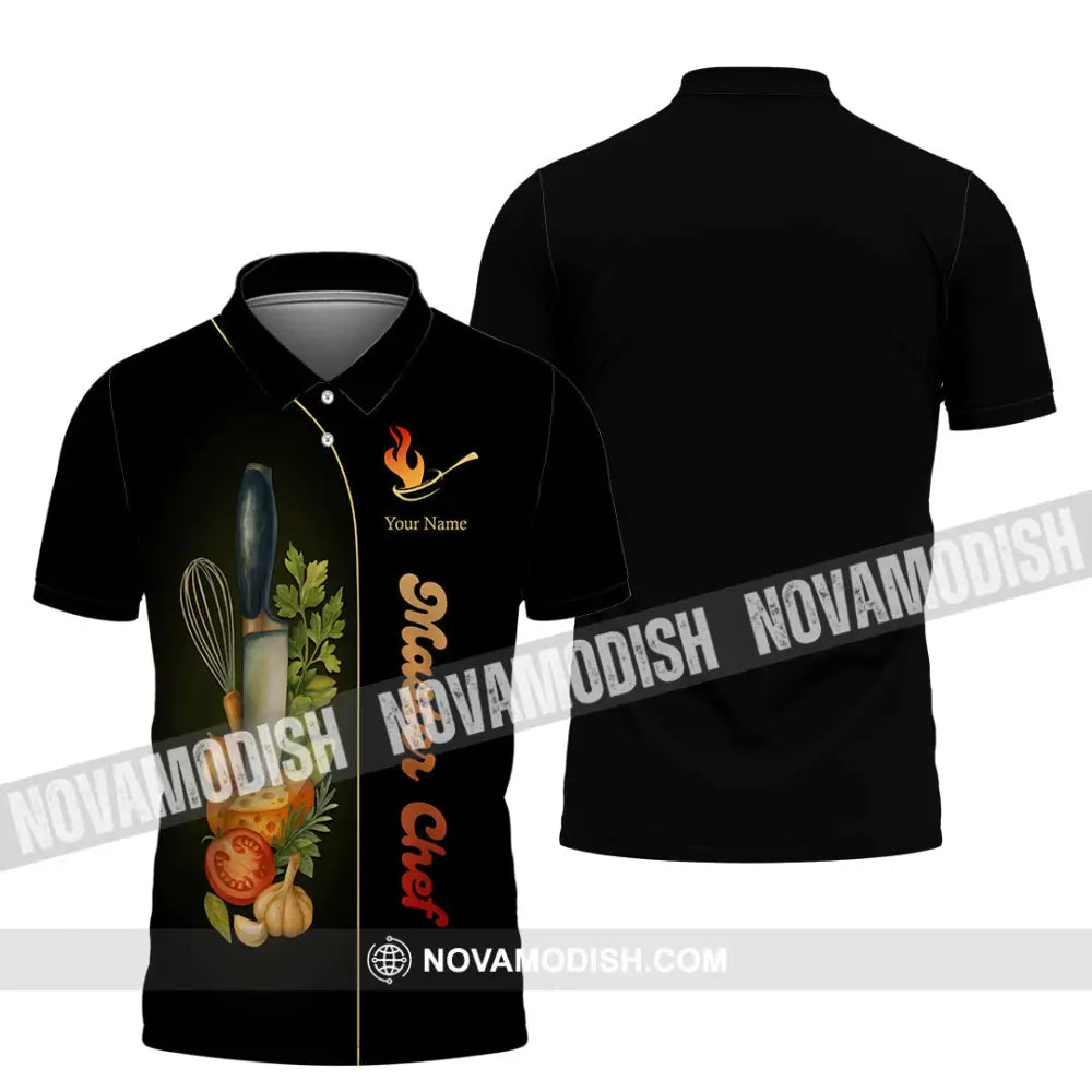 Unisex Shirt - Custom Master Chef Shirt Polo Shirt / S T-shirt