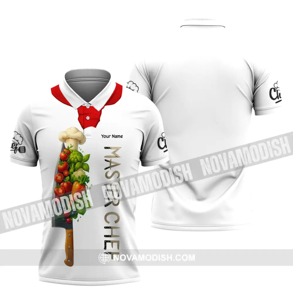 Unisex Shirt - Custom Master Chef Shirt Polo Shirt / S T-shirt