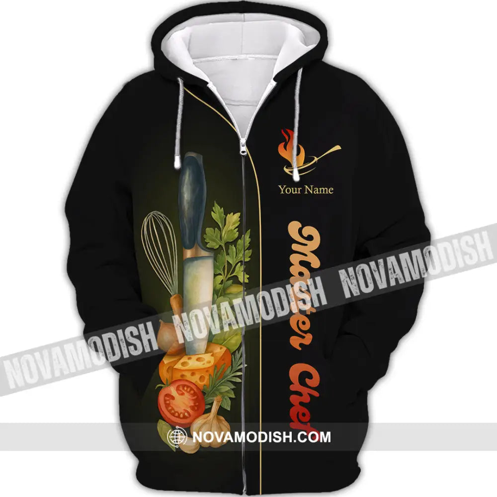 Unisex Shirt - Custom Master Chef Shirt Zipper Hoodie / S T-shirt