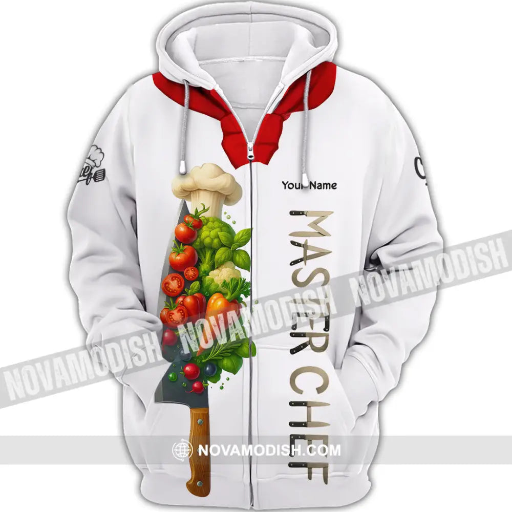 Unisex Shirt - Custom Master Chef Shirt Zipper Hoodie / S T-shirt
