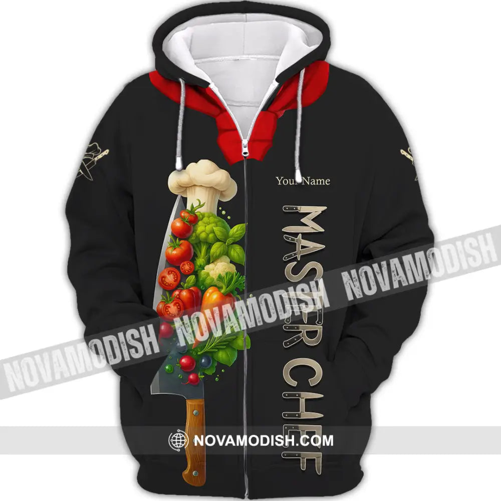 Unisex Shirt - Custom Master Chef Shirt Zipper Hoodie / S T-shirt