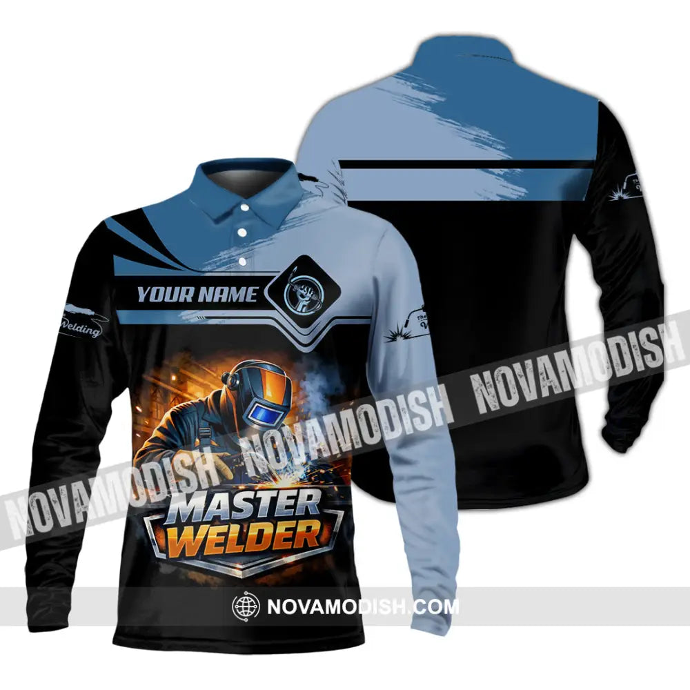 Unisex Shirt - Custom Master Welder Shirt - Long Sleeve Polo / S - T-shirt
