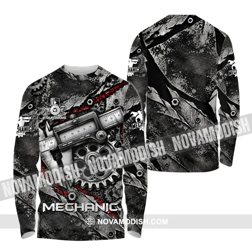 Unisex Shirt - Custom Mechanic Shirt - Long Sleeve Shirt / S - T-shirt