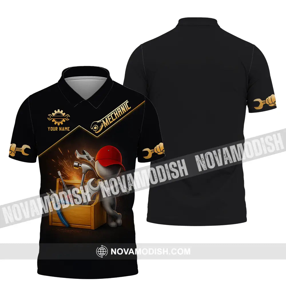 Unisex Shirt - Custom Mechanic Shirt Polo Shirt / S T-shirt