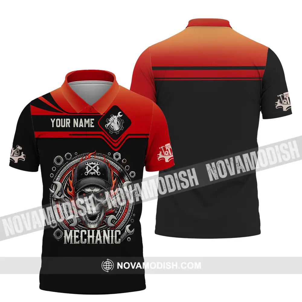 Unisex Shirt - Custom Mechanic Shirt Polo Shirt / S T-shirt