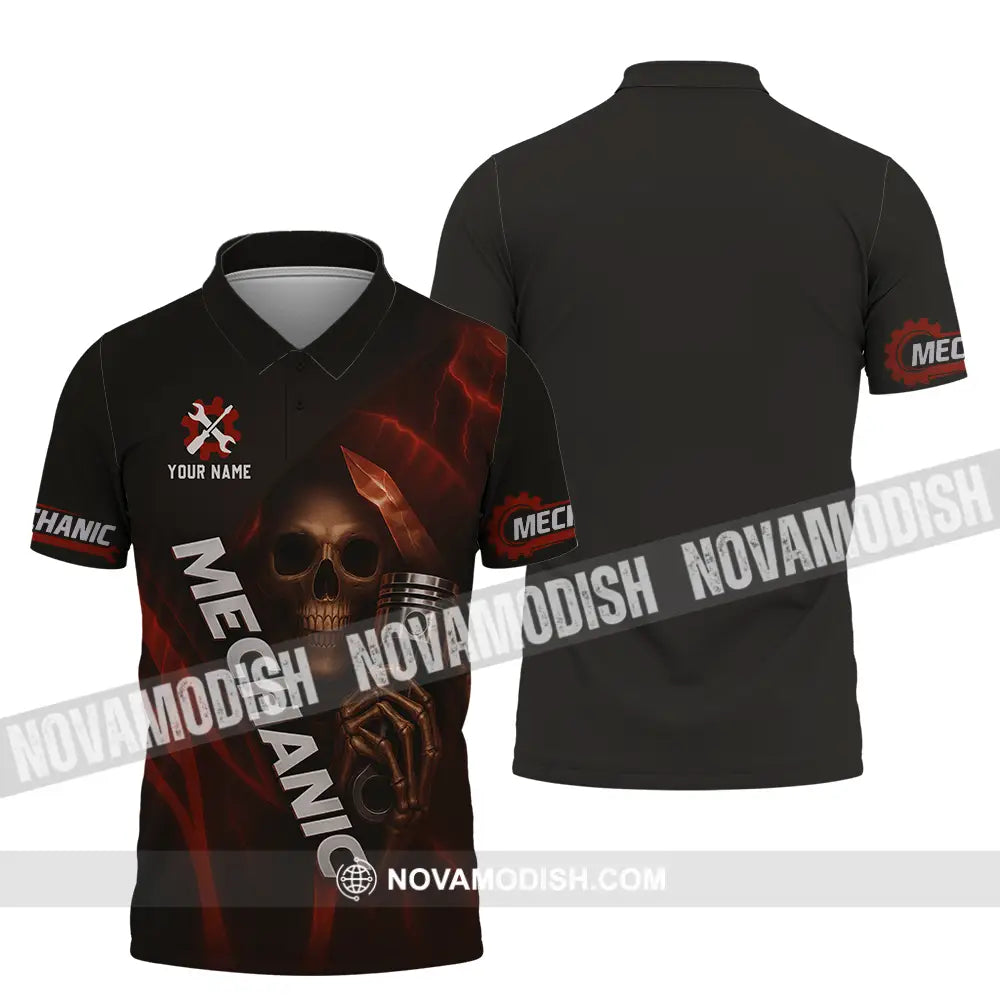 Unisex Shirt - Custom Mechanic Shirt Polo Shirt / S T-shirt