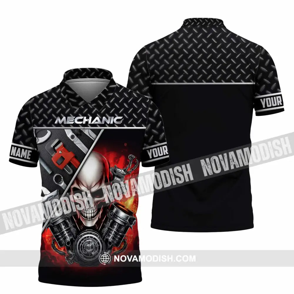 Unisex Shirt - Custom Mechanic Shirt Polo Shirt / S T-shirt