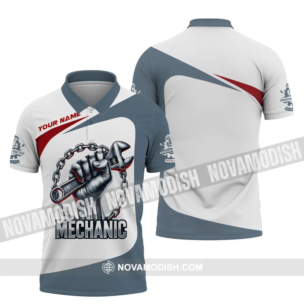 Unisex Shirt - Custom Mechanic Shirt Polo Shirt / S T-shirt
