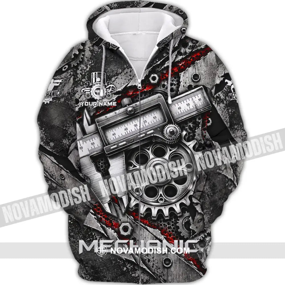 Unisex Shirt - Custom Mechanic Shirt - Zipper Hoodie / S - T-shirt