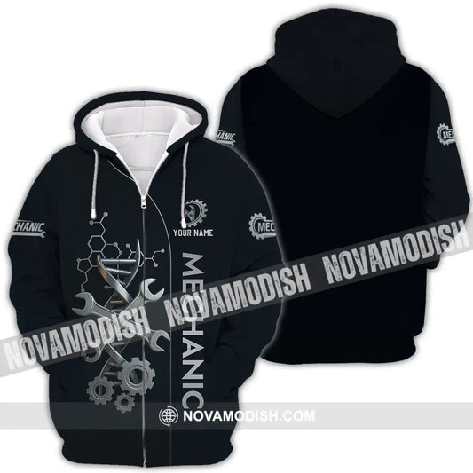Unisex Shirt - Custom Mechanic Shirt Zipper Hoodie / S T-shirt