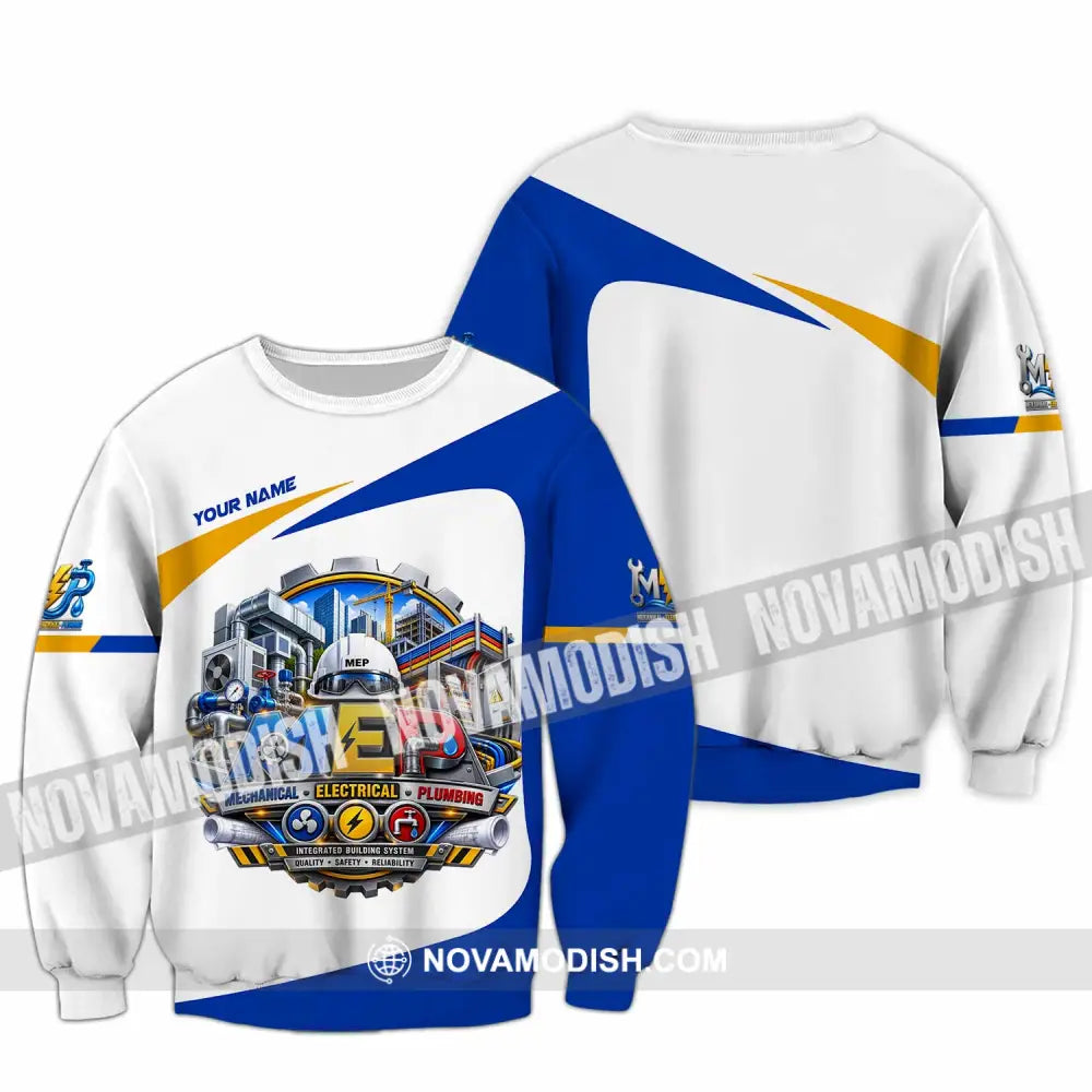 Unisex Shirt - Custom Mechanical Electrical Plumbing Shirt - Long Sleeve / S - T-shirt