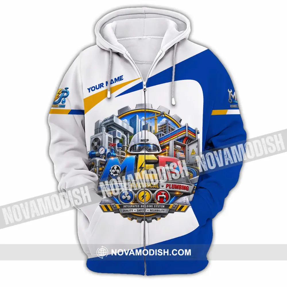 Unisex Shirt - Custom Mechanical Electrical Plumbing Shirt - Zipper Hoodie / S - T-shirt