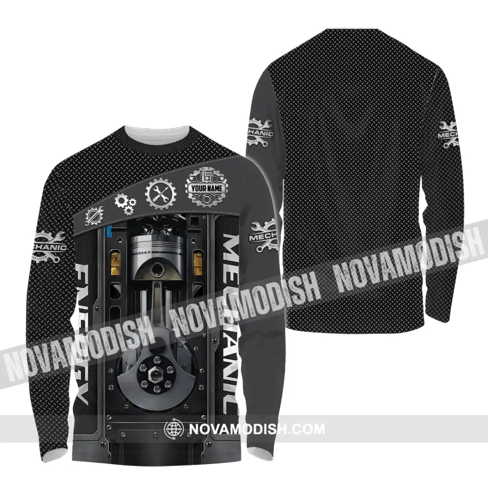 Unisex Shirt - Custom Mechanical Energy Shirt - Long Sleeve Shirt / S - T-shirt