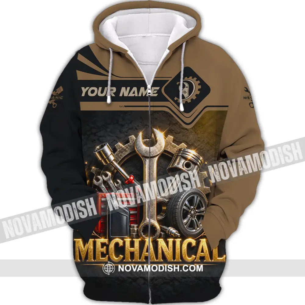 Unisex Shirt - Custom Mechanical Shirt - Zipper Hoodie / S - T-shirt