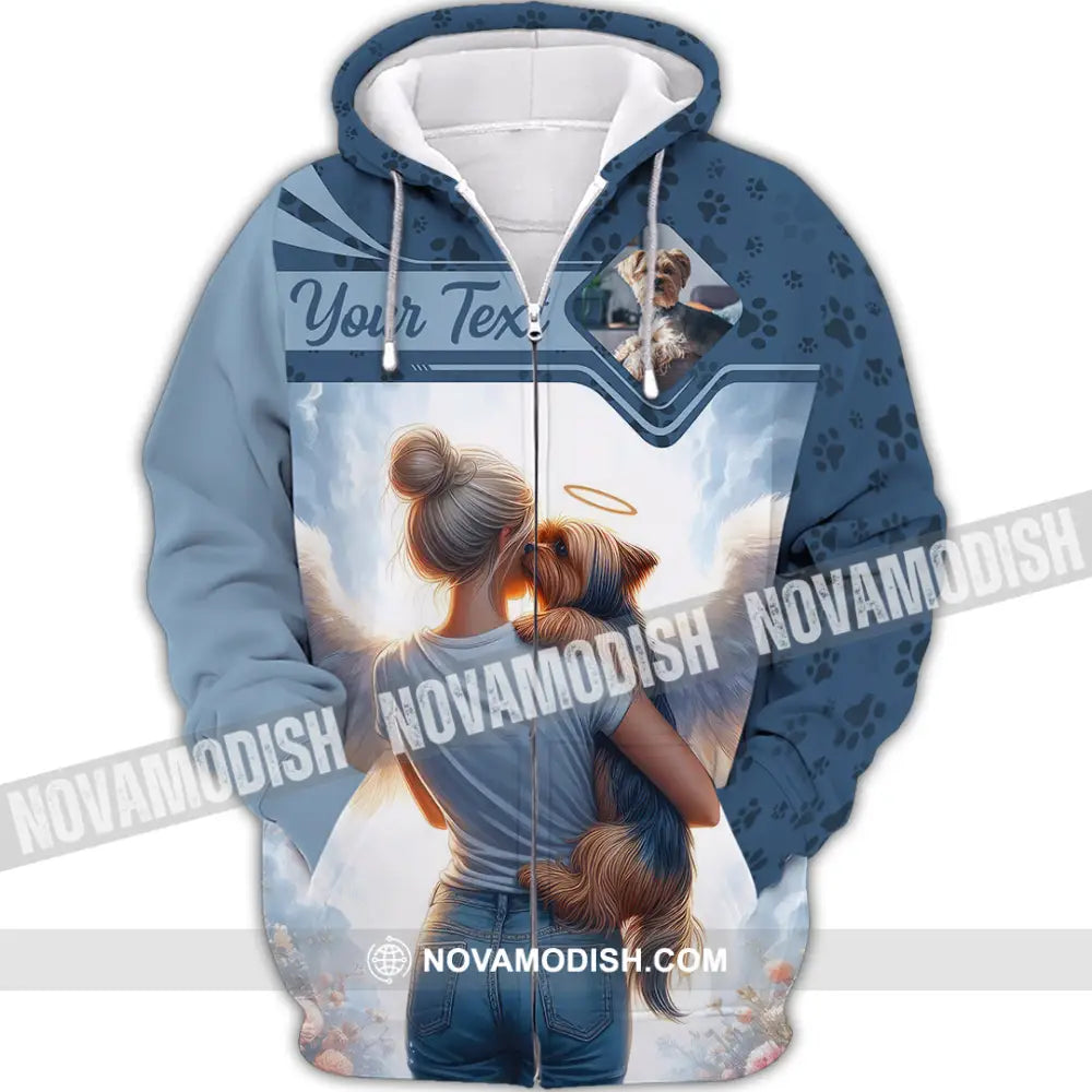 Unisex Shirt - Custom Memorial Pet Lover Shirt Zipper Hoodie / S T-shirt
