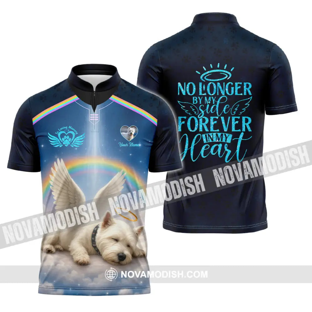 Unisex Shirt - Custom Memorial Pet Lover Shirt Zipper Polo Shirt / S T-shirt
