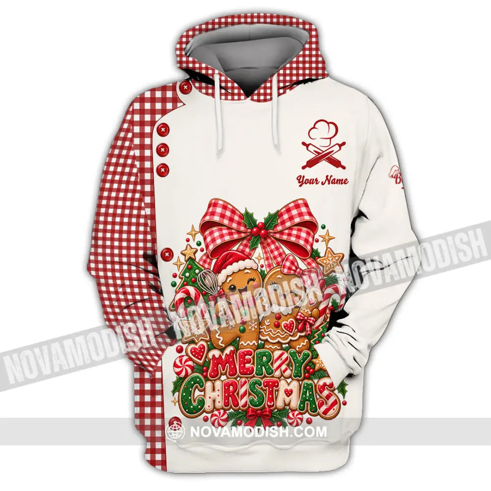 Unisex Shirt - Custom Merry Christmas Shirt - Hoodie / S - T-shirt