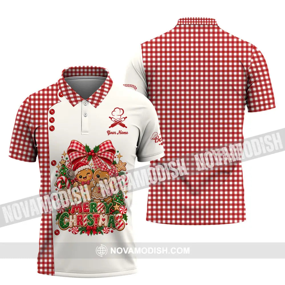 Unisex Shirt - Custom Merry Christmas Shirt - Polo Shirt / S - T-shirt