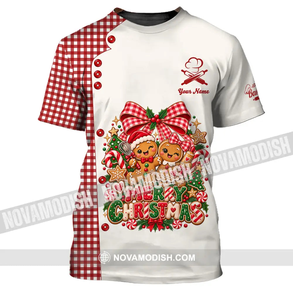 Unisex Shirt - Custom Merry Christmas Shirt - T-Shirt / S - T-shirt