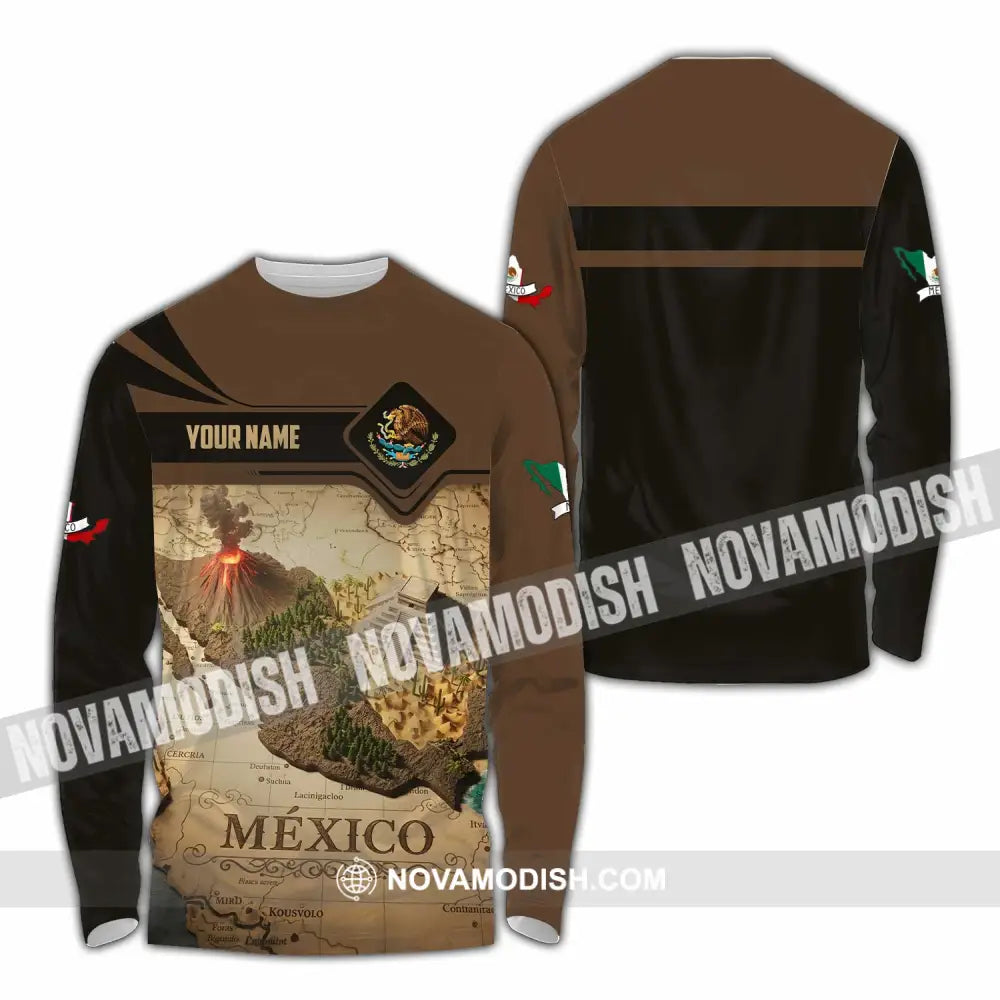 Unisex Shirt - Custom Mexico 3D Shirt Long Sleeve Shirt / S T-shirt