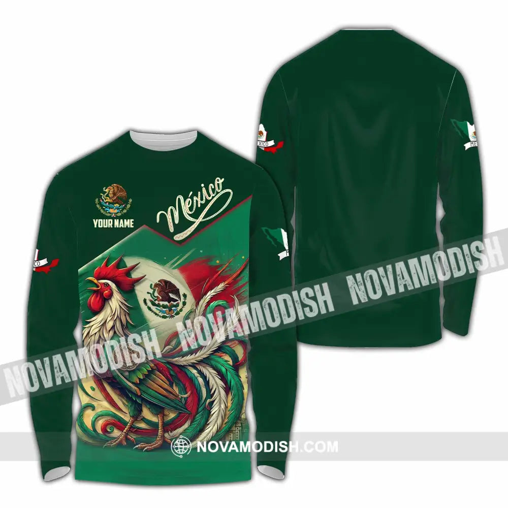 Unisex Shirt - Custom Mexico 3D Shirt Long Sleeve Shirt / S T-shirt
