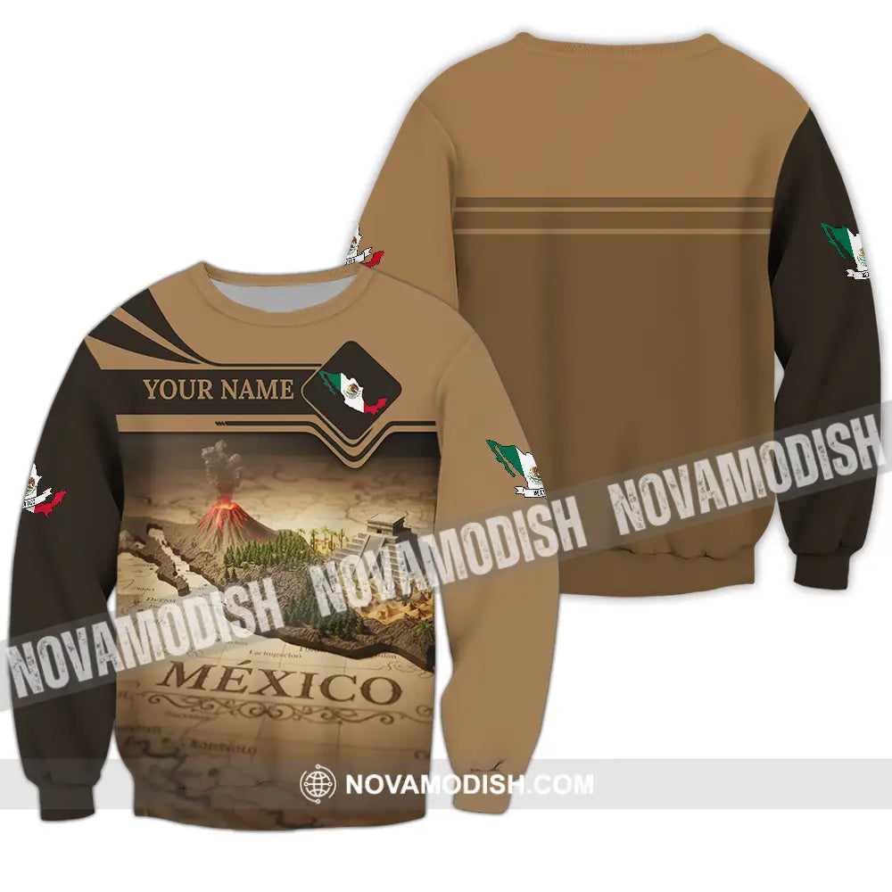 Unisex Shirt - Custom Mexico 3D Shirt Long Sleeve / S T-shirt