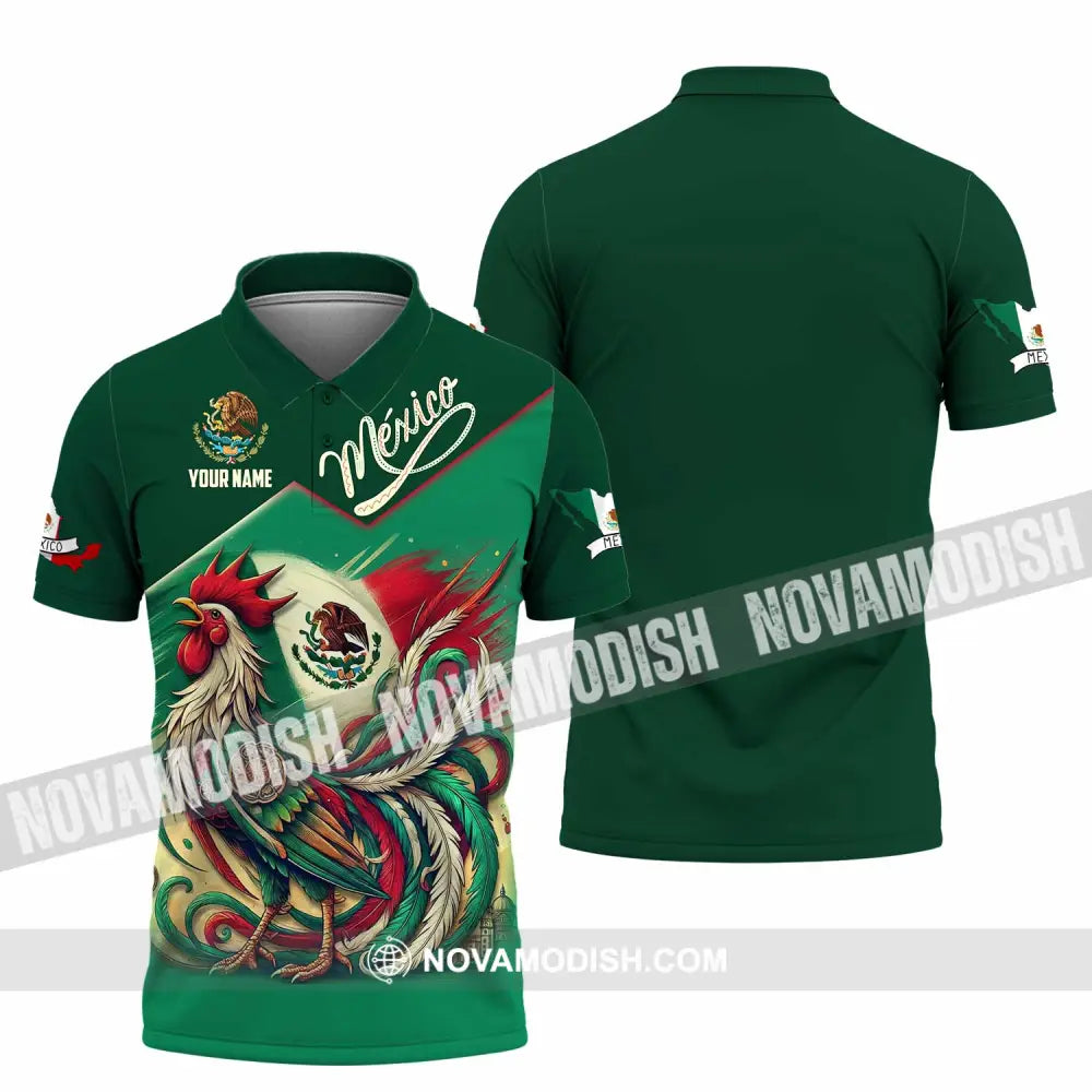Unisex Shirt - Custom Mexico 3D Shirt Polo Shirt / S T-shirt