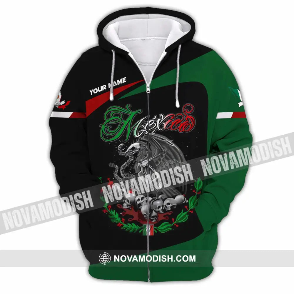 Unisex Shirt - Custom Mexico 3D Shirt Zipper Hoodie / S T-shirt