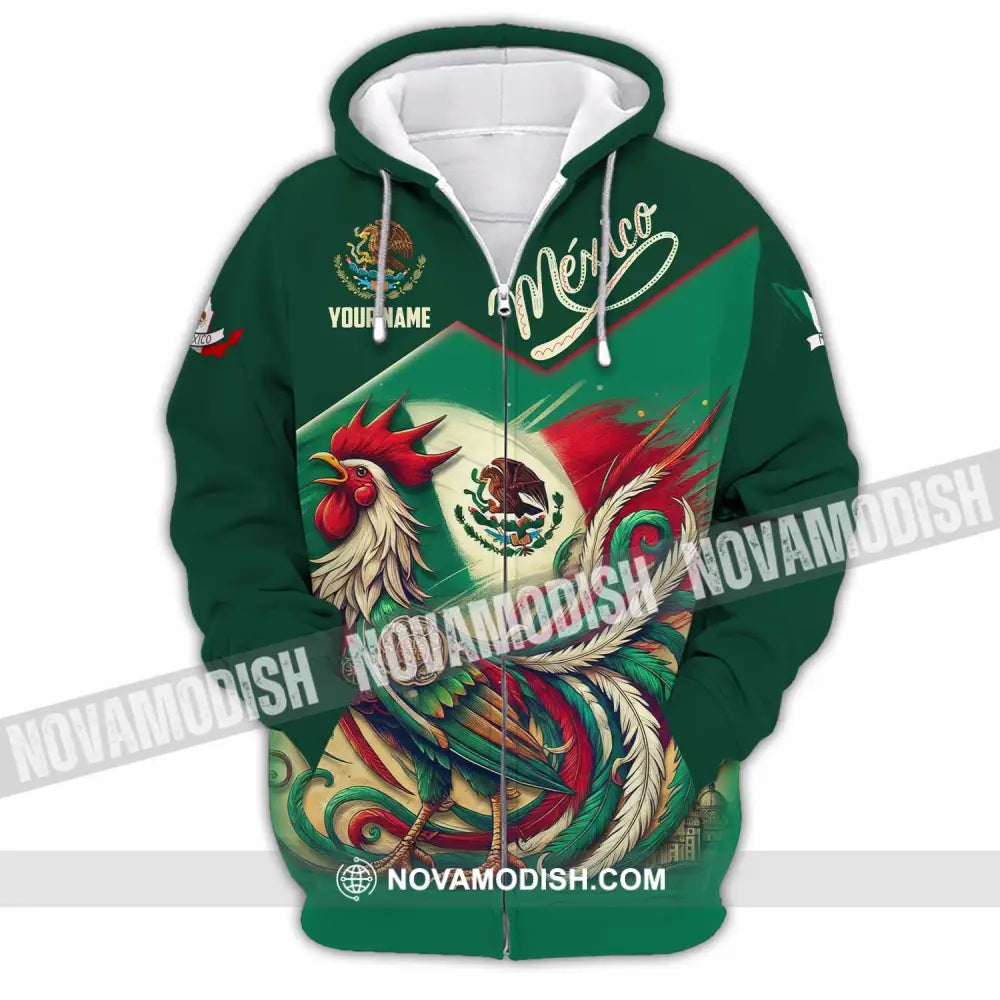 Unisex Shirt - Custom Mexico 3D Shirt Zipper Hoodie / S T-shirt