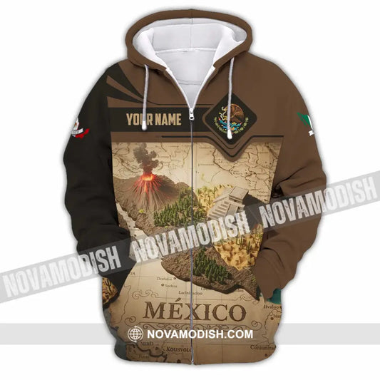 Unisex Shirt - Custom Mexico 3D Shirt Zipper Hoodie / S T-shirt