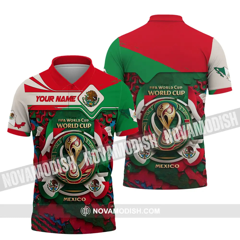 Unisex Shirt - Custom Mexico Fifa Club World Cup 2026 3D Shirt Polo Shirt / S T-shirt