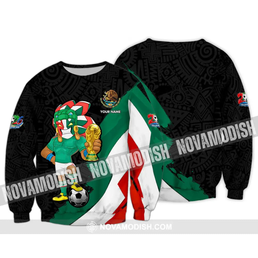 Unisex Shirt - Custom Mexico FIFA World Cup 2026 3D Shirt Long Sleeve / S T-shirt