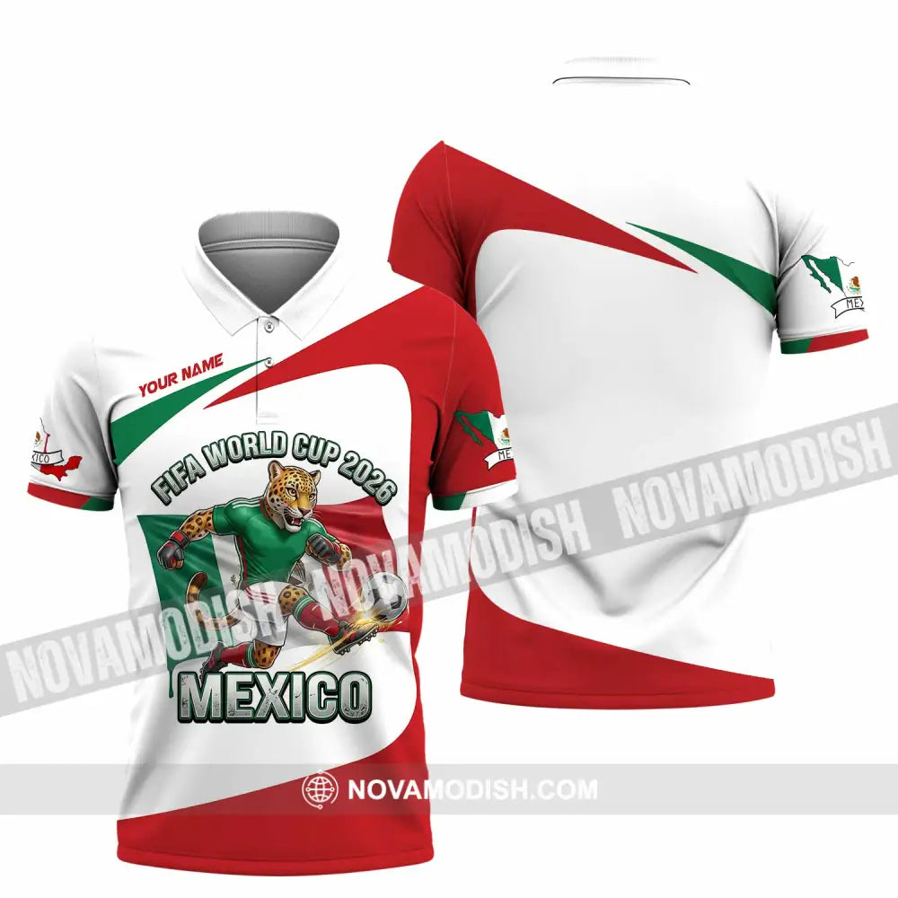 Unisex Shirt - Custom Mexico Fifa World Cup 2026 3D Shirt Polo Shirt / S T-shirt