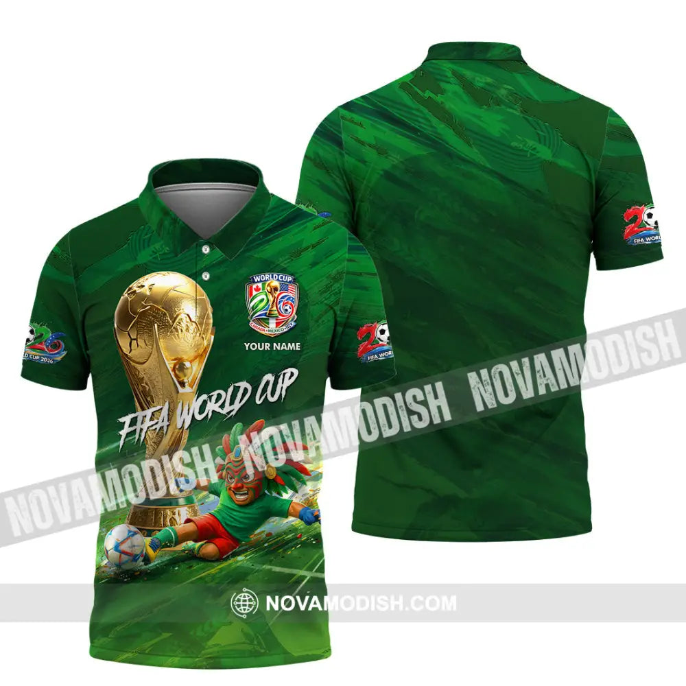 Unisex Shirt - Custom Mexico FIFA World Cup 2026 3D Shirt Polo Shirt / S T-shirt