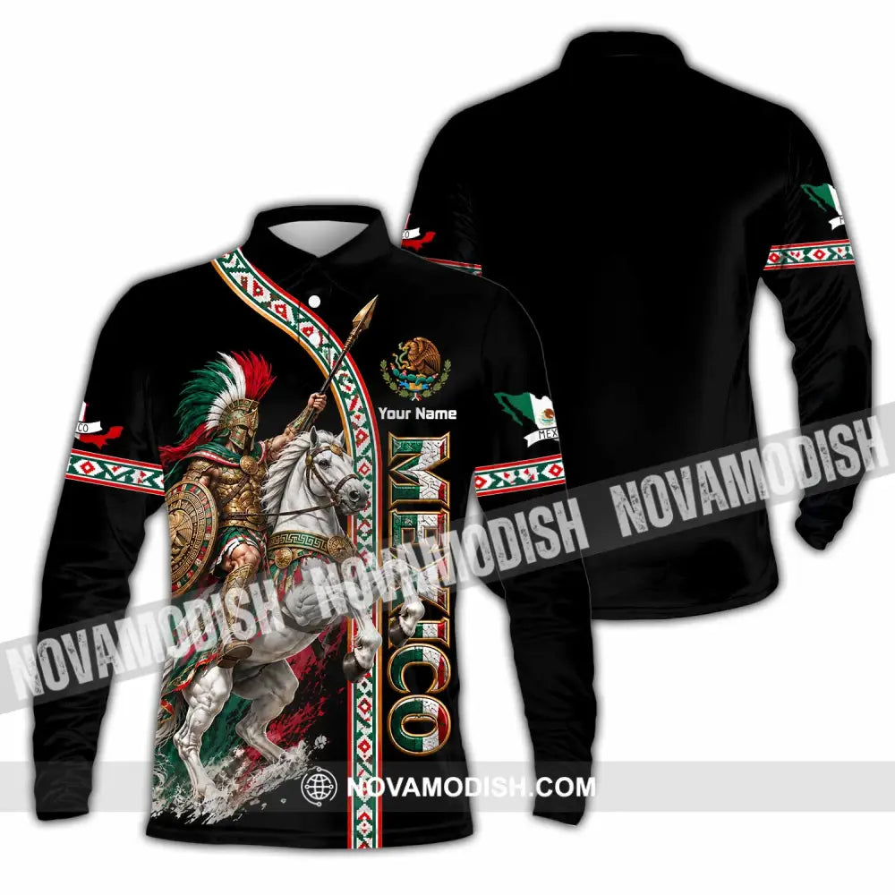 Unisex Shirt - Custom Mexico Shirt - Long Sleeve Polo / S - T-shirt