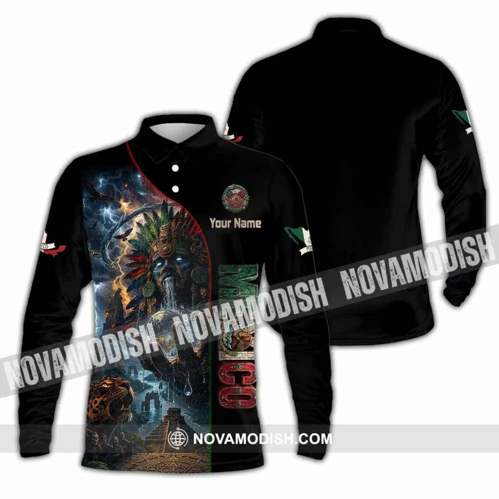 Unisex Shirt - Custom Mexico Shirt - Long Sleeve Polo / S - T-shirt