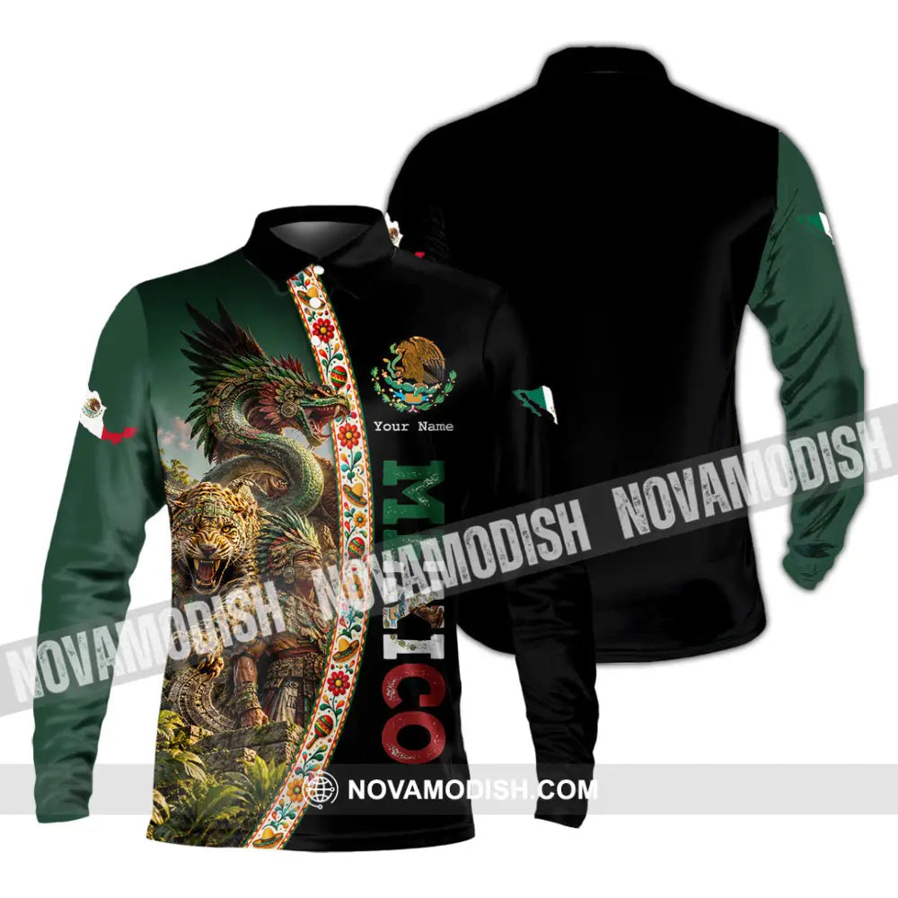 Unisex Shirt - Custom Mexico Shirt - Long Sleeve Polo / S - T-shirt