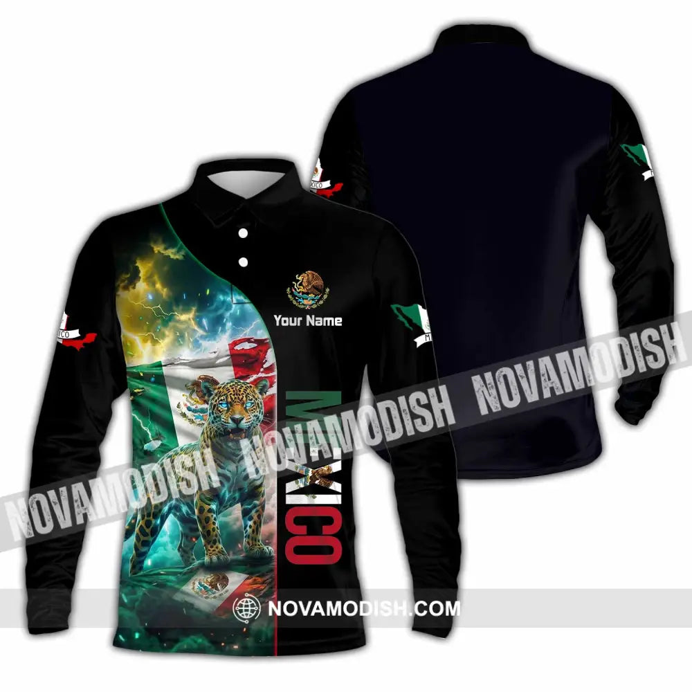 Unisex Shirt - Custom Mexico Shirt - Long Sleeve Polo / S - T-shirt