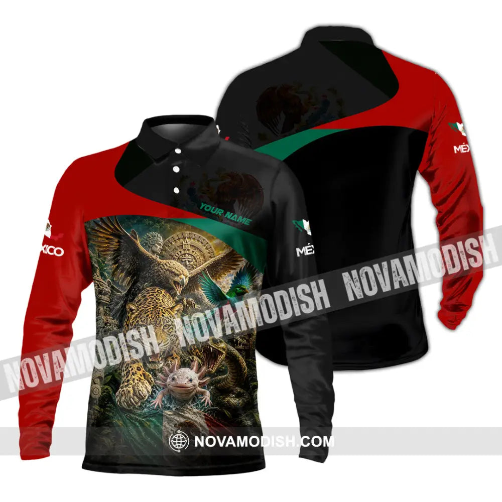 Unisex Shirt - Custom Mexico Shirt - Long Sleeve Polo / S - T-shirt
