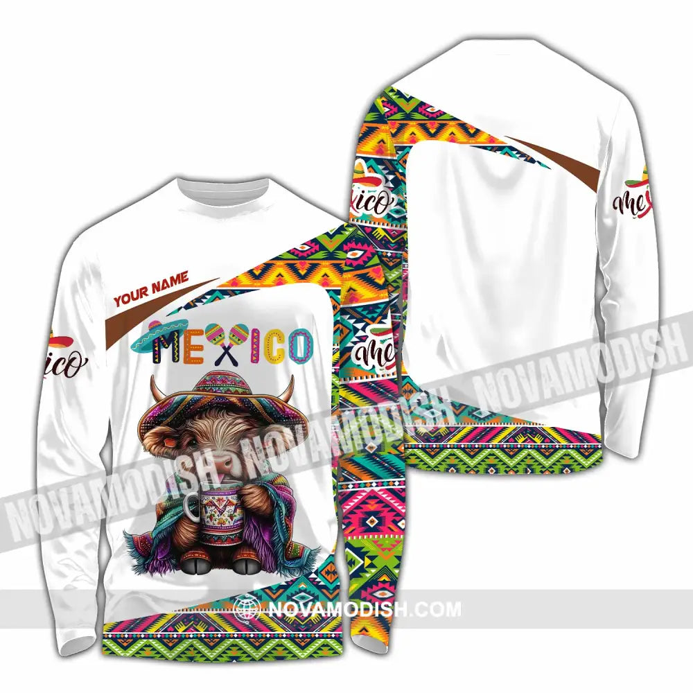 Unisex Shirt - Custom Mexico Shirt Long Sleeve Shirt / S T-shirt