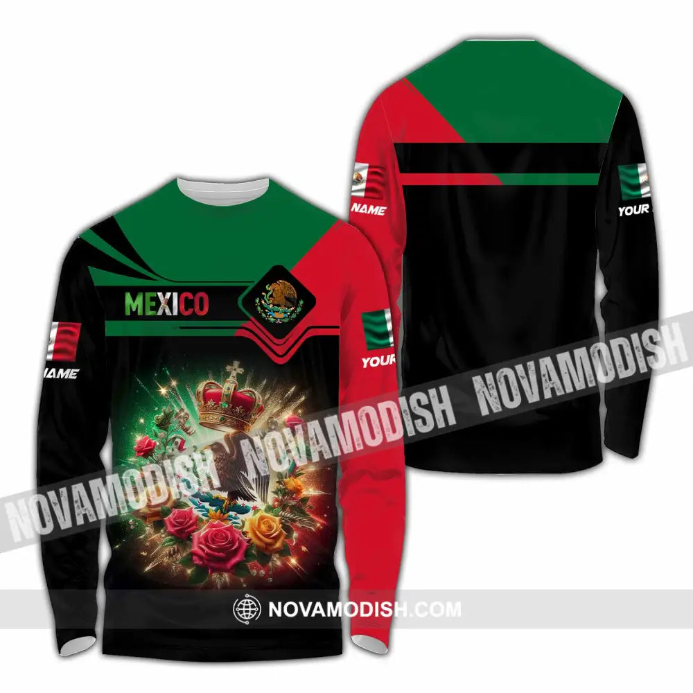 Unisex Shirt - Custom Mexico Shirt Long Sleeve Shirt / S T-shirt
