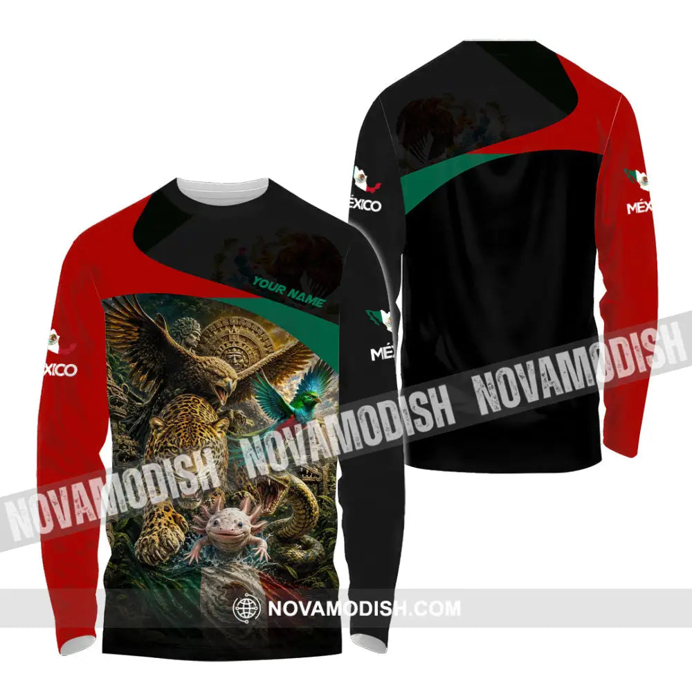 Unisex Shirt - Custom Mexico Shirt - Long Sleeve Shirt / S - T-shirt