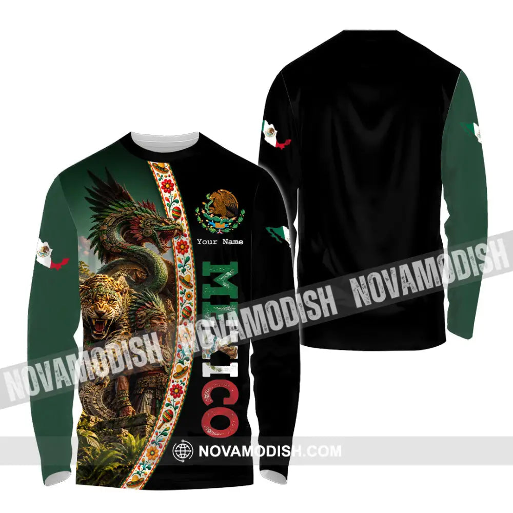 Unisex Shirt - Custom Mexico Shirt - Long Sleeve Shirt / S - T-shirt