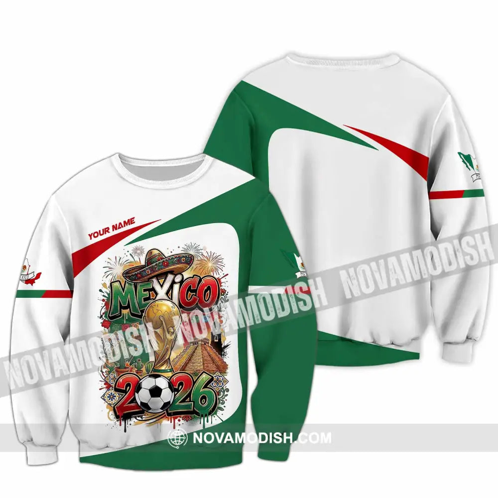 Unisex Shirt - Custom Mexico World Cup 2026 3D Shirt Long Sleeve / S T-shirt