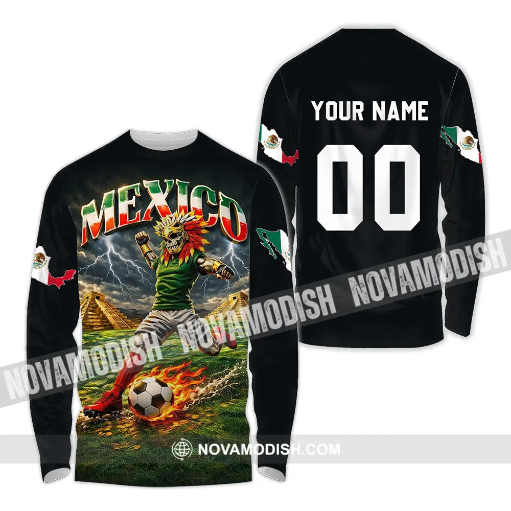 Unisex Shirt - Custom Mexico World Cup 2026 3D Shirt Long Sleeve Shirt / S T-shirt