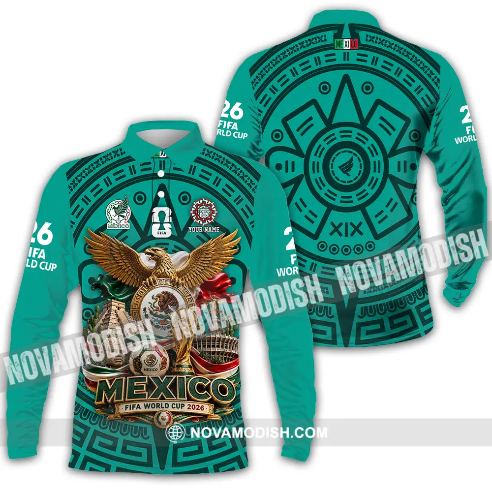 Unisex Shirt - Custom Mexico World Cup 2026 Shirt - Long Sleeve Polo / S - T-shirt