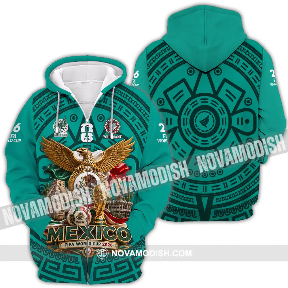 Unisex Shirt - Custom Mexico World Cup 2026 Shirt - Zipper Hoodie / S - T-shirt