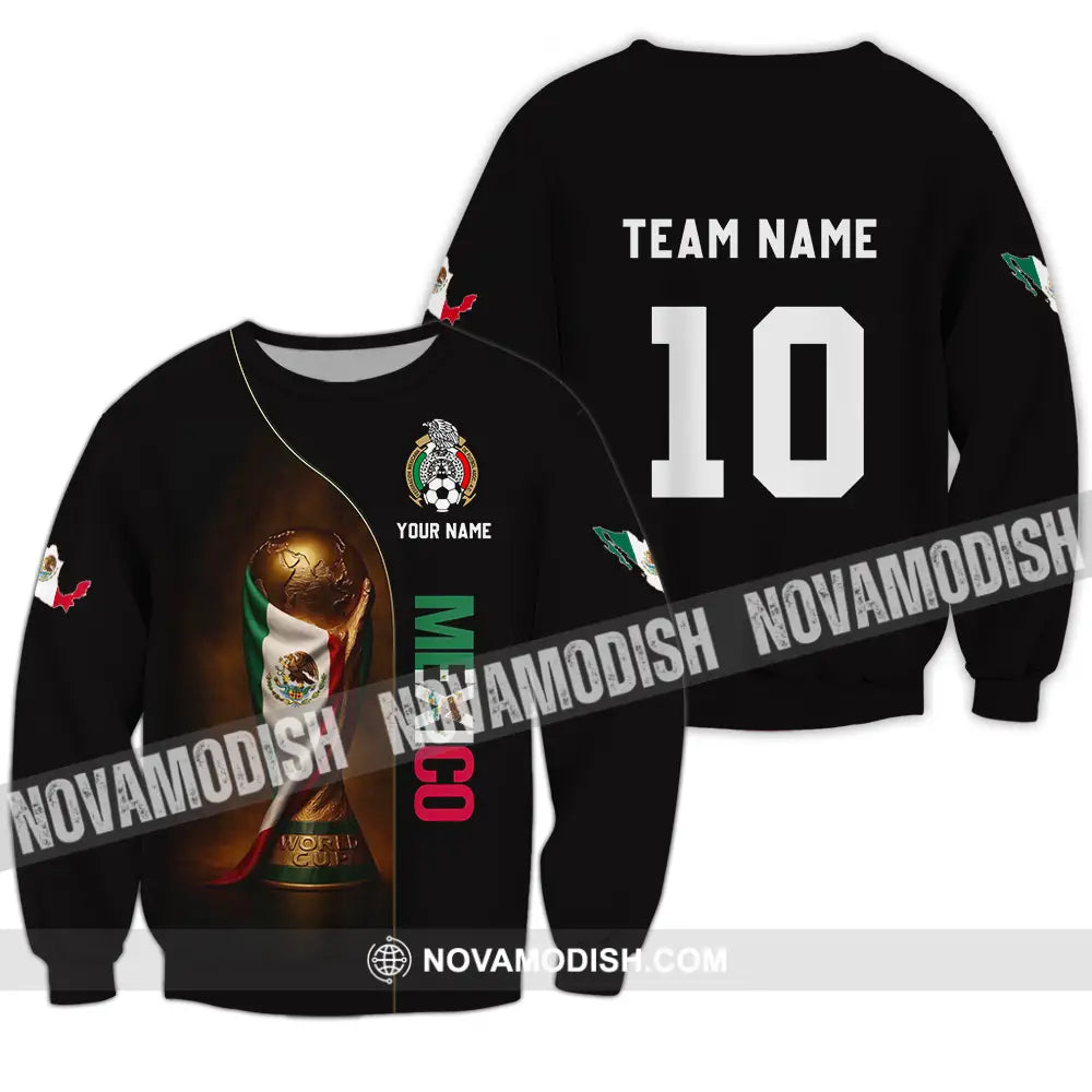 Unisex Shirt - Custom Mexico World Cup 3D Shirt Long Sleeve / S T-shirt