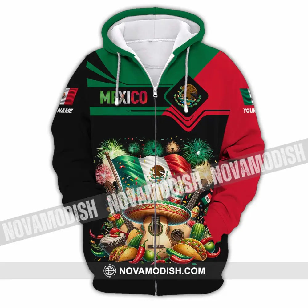 Unisex Shirt - Custom Mexico Shirt Zipper Hoodie / S T-shirt